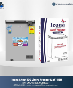 Icona Chest Freezer ILcF-115H – 100 Litres