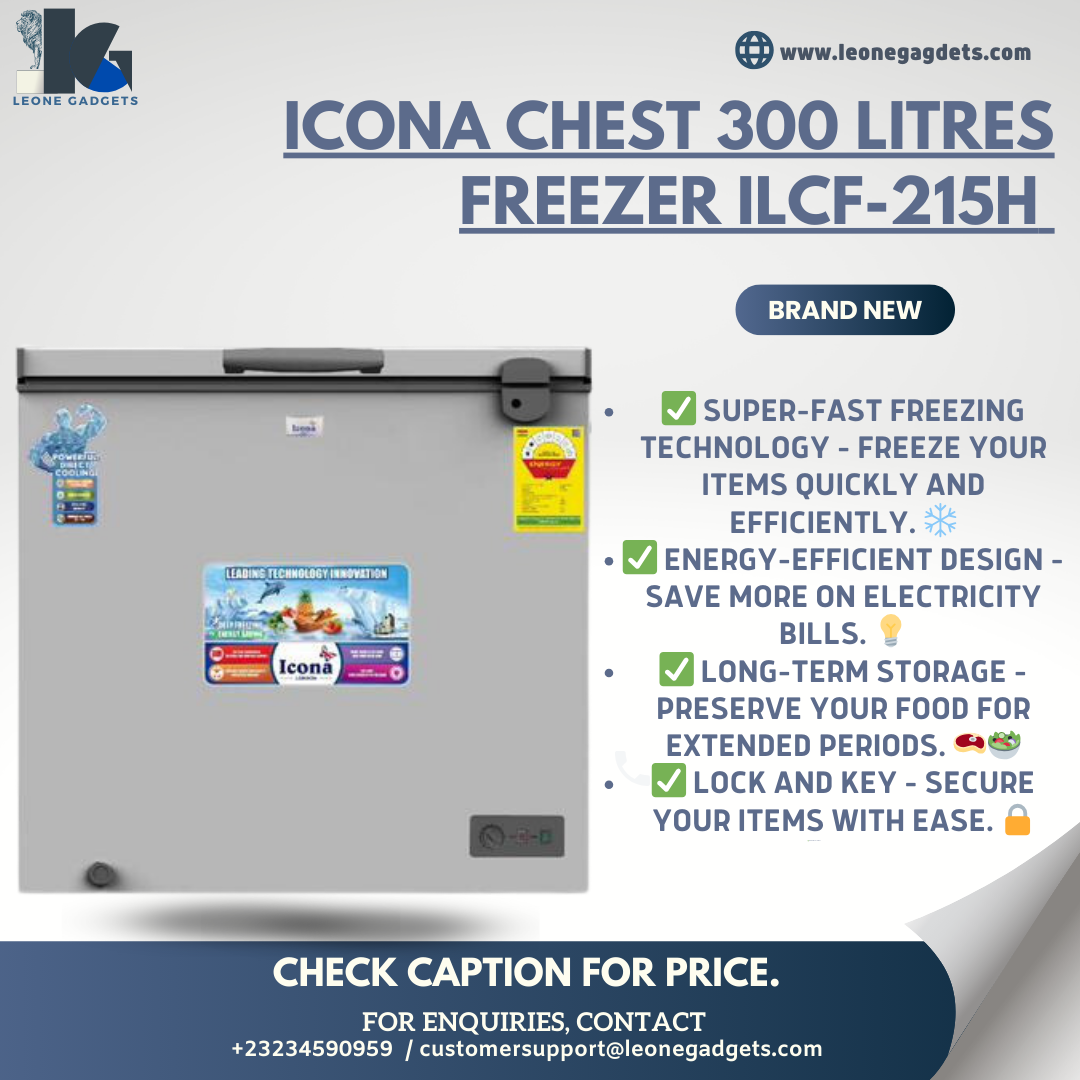 Icona Chest Freezer 300L – ILcF-115H